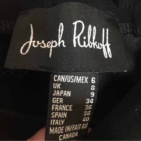 Joseph Ribkoff Black Velvet High Waist Pants - Picture 5 of 7